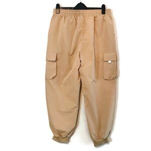 NWT Zaful Khaki Beige Cargo Joggers Drawstring Pants Men’s size Extra Large XL